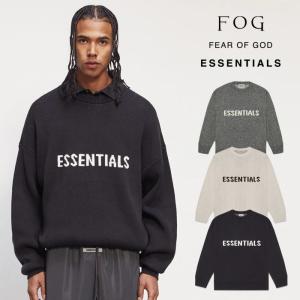 エフオージーエッセンシャルズ FOG ESSENTIALS FRONT LOGO CREW KNIT ニット メンズ トップス セーター パクサン フィアオブゴッド