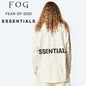Fear of God FOG Essentials T-Shirt エフオージー エッセンシャルズ Tシャツ 長袖 ストリート オーバーサイズ ビッグシルエット クリーム｜g-field