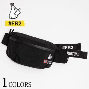 FR2 エフアールツー ＃FR2 Bumバッグ ボディーバッグ ブラック バック 刺繍 ロゴ｜g-field