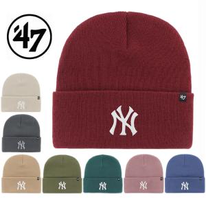 47 フォーティセブン Yankees Haymaker 47 Cuff Knit ニット帽 ニットキャップ 帽子 ヤンキース 秋冬 キャップ ギフト プレゼント｜g-field