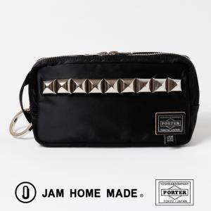 ポーター PORTER JAM HOME MADE ジャムホームメイド スタッズポーチ ポーチ セカンドバッグ バッグ ブラック｜g-field