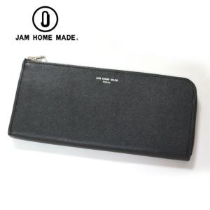 JAM  MADE NUMBER (NINE) ブラック長財布 JAM HOME MADE（ジャムホームメイド） NUMBER(N)INE BRAIDING ZIP LONG