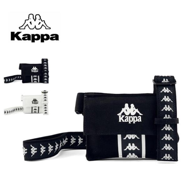 Kappa カッパ ショルダーバッグ　肩掛け メンズ レディース ユニセックス ブラック ホワイト ...