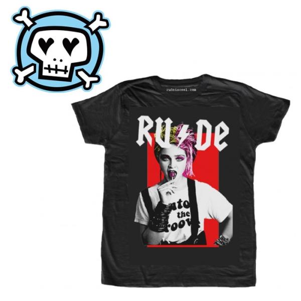 RUDE ルード LOLLYPOP (Man) BLACK パロディ Tシャツ イタリアブランド 半...