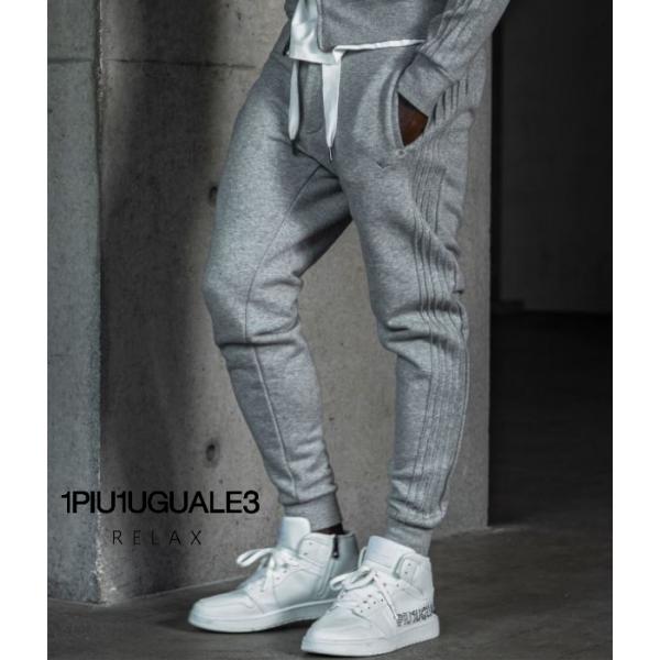 ピンタックラインジョガーパンツ メンズ ジャージ 1PIU1UGUALE3 RELAX スウェット ...