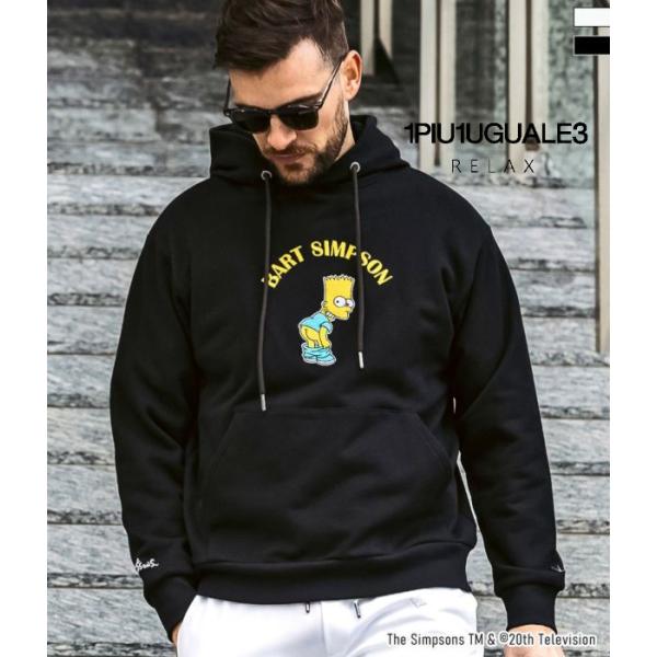 The Simpsons メンズ パーカー スウェット 1PIU1UGUALE3 RELAX シンプ...