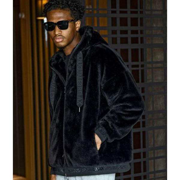 ラインストーンロゴファーブルゾン メンズ アウター 1PIU1UGUALE3 RELAX ジャケット...