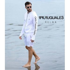 1PIU1UGUALE3 RELAX ウノ ピュ ウノ ウグァーレ トレ リラックス セットアップ setup ラッシュガード メンズ レジャー 男性 上下 セット