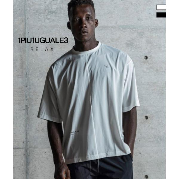 バイカラーランニングTシャツ メンズ 半袖 カットソー 1PIU1UGUALE3 RELAX カジュ...