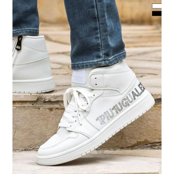 ラインストーンロゴハイカットスニーカー メンズ 靴 1PIU1UGUALE3 RELAX カジュアル...