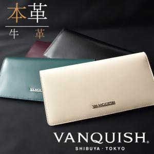 VANQUISH ヴァンキッシュ長財布 財布 本革 牛革 ルストロ 札入れ 束入れ 笹マチタイプ｜g-field