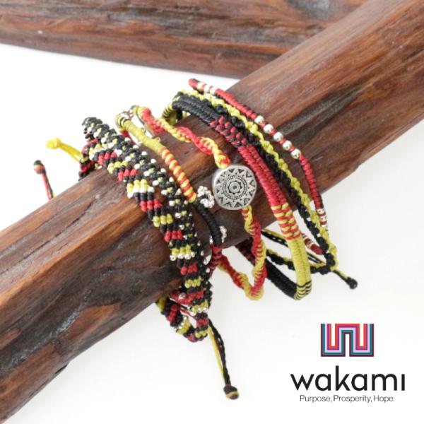 ブレスレット 7本1セット wakami メンズ レディース ユニセックス ワカミ ハンドメイド プ...