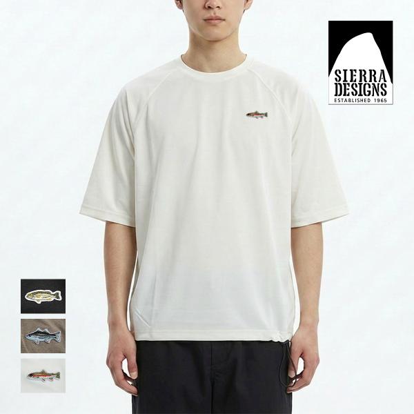 シエラデザインズ SIERRA DESIGNS フィッシュワッペン ストレッチ Tシャツ PTT 吸...