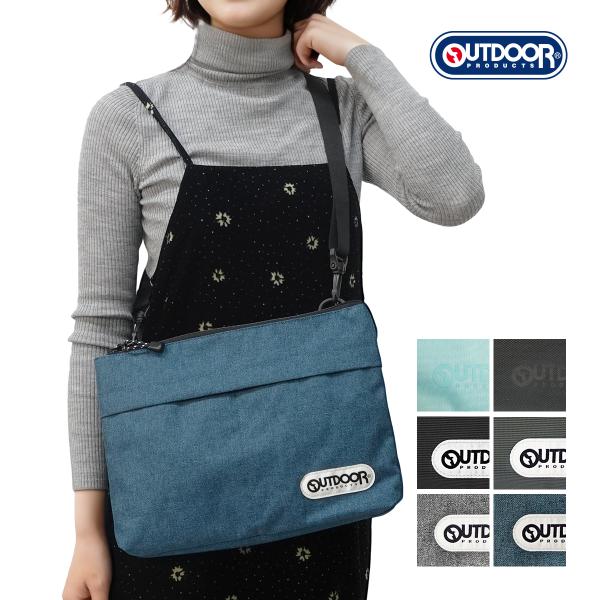 アウトドアプロダクツ OUTDOOR PRODUCTS ショルダーバッグ ソリッドスクエア サコッシ...