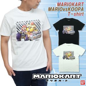 マリオカート MARIOKART Tシャツ グッズ メンズ レディース マリオ VS クッパ 半袖 S M L XL ホワイト ブラック