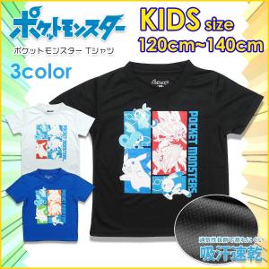 ポケットモンスター ポケモン pokemon グッズ 服 子供服 キッズ ポケットモンスター Tシャツ 吸汗速乾 スポーツ ピカチュウ サルノリ ヒバニー メッソン｜g-fine