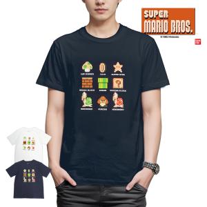 任天堂（Nintendo） スーパーマリオ メンズ レディース Tシャツ マリオ