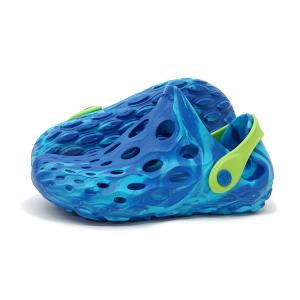 メレル MERRELL キッズ 子供 ジュニア サンダル 水陸両用 HYDRO MOC ハイドロモック ブルー 青 MK265664 軽量 スポサン クロッグサンダル｜g-fine