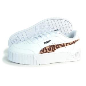 プーマ PUMA スニーカー レディース 厚底 ウィメンズ キャリーナ ミア レオ 2 スニーカー ホワイト 407394_01 ヒョウ柄 CARINA MIA LEO 2