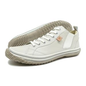 スピングルムーブ SPINGLE MOVE スニーカー メンズ レディース SPM-442 アイボリー 白 ミドルカット カンガルーレザー 本革  日本製 スピングルムーヴ