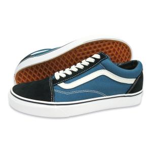 バンズ VANS スニーカー メンズ レディース オールド スクール Old Skool VN000D3HNVY ネイビー スニーカー 定番 紺  海外企画 ヴァンズ