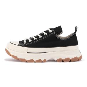 コンバース CONVERSE スニーカー ローカット メンズ レディース 厚底 オールスター 100 トレックウエーブ OX ブラック 黒 撥水 トレックウェーブ