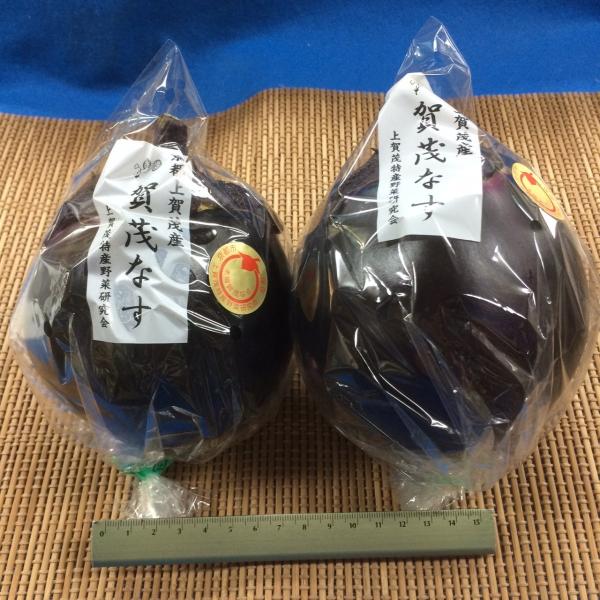 京都上賀茂産本賀茂なす２L秀　2ヶ