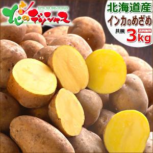 【予約】北海道産 新じゃが じゃがいも インカのめざめ 3kg ジャガイモ 馬鈴薯 越冬 野菜 秋野菜 自宅用 家庭用 人気 北海道 食品 グルメ お取り寄せ