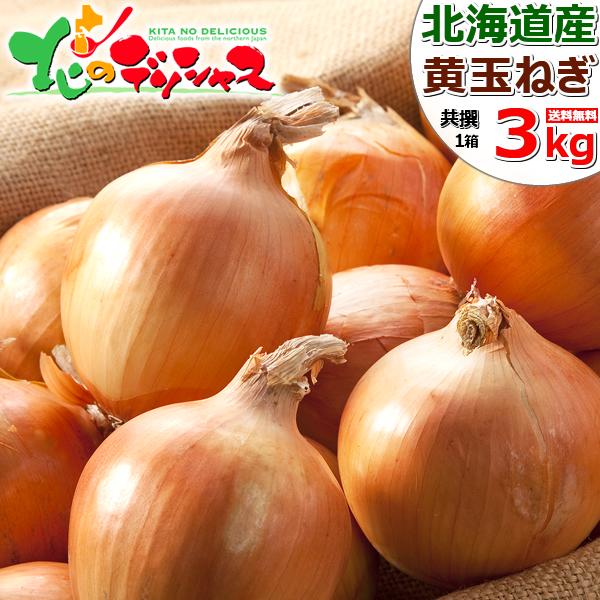 【出荷中】北海道産 新玉 玉ねぎ 3kg (JA共撰/常温便) 秋 たまねぎ タマネギ 玉ネギ 玉ね...