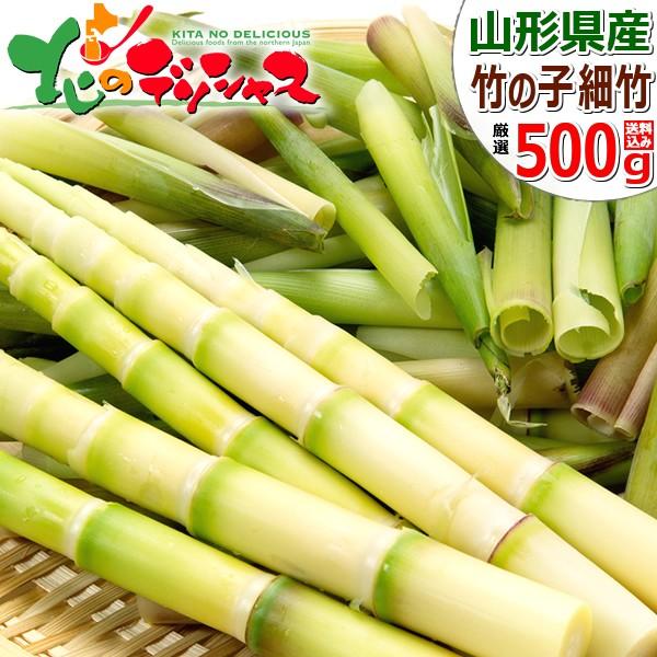 【予約/お届け日指定不可】山形県産 山菜 細竹 500g入り 春の味覚 旬の味覚 山の幸 タケノコ ...