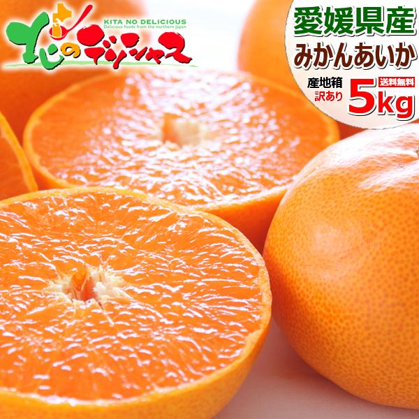 【出荷間近】産地厳選 国産 ご家庭用 みかん あいか 5kg (訳あり/常温便) 柑橘 柑橘類 ミカ...