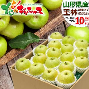 王林（おうりん）青森りんご（約10kg）A級品 竹嶋有機農園 直送につき