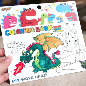 手作り キット DIY 塗り絵 恐竜 動物 3...の詳細画像3
