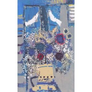 ポール・ギアマン・リトグラフ『花とヴァイオリン』 Amazon.co.jp: ポールギヤマン『花とヴァイオリン』リトグラフ真作保証