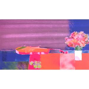 中川一政 「 鯛 」 リトグラフ 版画 絵画 日本画 プーシキン ロシア