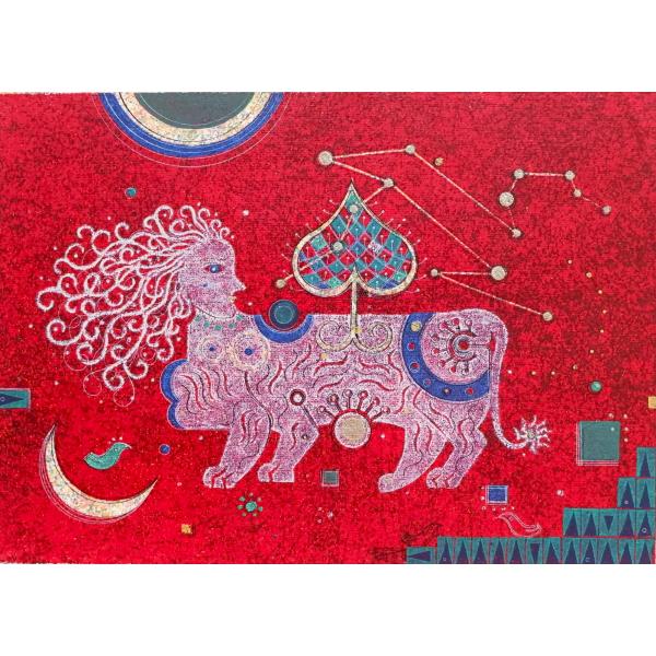 大場正男「しし座」ペーパースクリーン