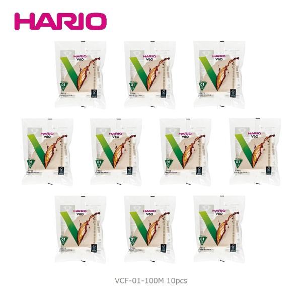 HARIO V60用 ペーパーフィルター 02M VCF-02-100M みさらし 100枚入（10...