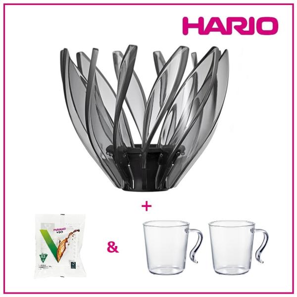 HARIO V60 ドリッパー SUIREN 1〜4杯用 VDSU-02-TB 睡蓮 スパイラルリブ...