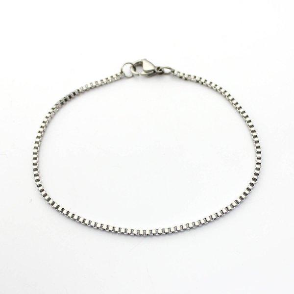 ブレスレット ステンレス チェーン 2mm ベネチアン / つけっぱなしOK /ユニセックス レディ...