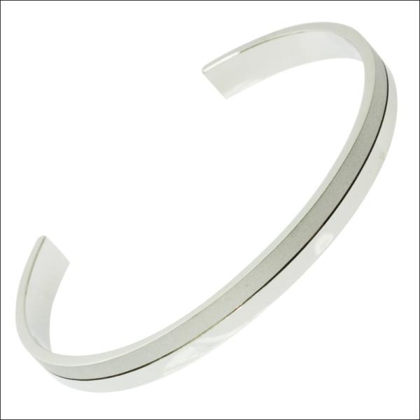 オープンバングル ステンレス 刻印 バイカラー シルバー / 20代 30代 40代 人気 /ジーラ...