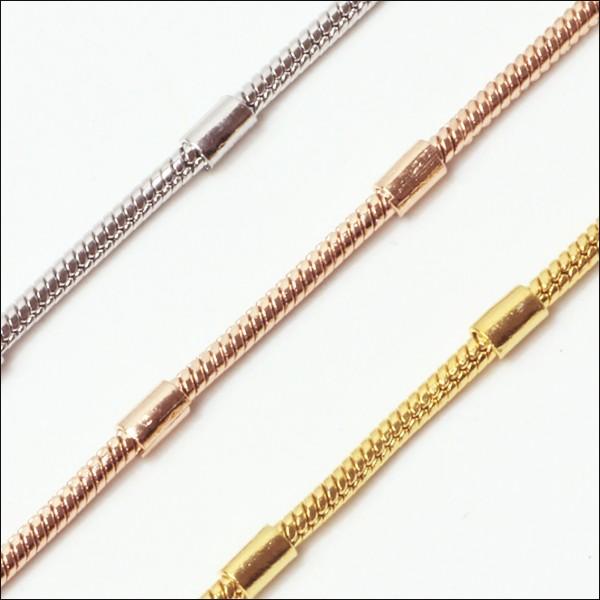 ネックレス チェーン ステンレス  /  / 金属アレルギー対応 つけっぱなしOK  1.7mm オ...