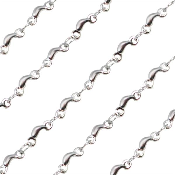 ネックレス チェーン ステンレス / つけっぱなしOK 2mm ドロップ チェーン 35cm〜60c...