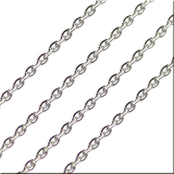 母の日 長め ロング 1mm マリーナ シルバー 61cm〜80cm 1cm単位可 ネックレス チェ...