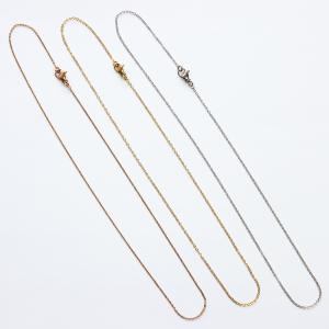 ステンレス ネックレス チェーン 1mm マリ...の詳細画像1