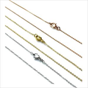 ステンレス ネックレス チェーン 1mm マリ...の詳細画像4