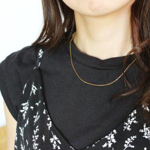 ステンレス ネックレス チェーン 1mm マリ...の詳細画像3