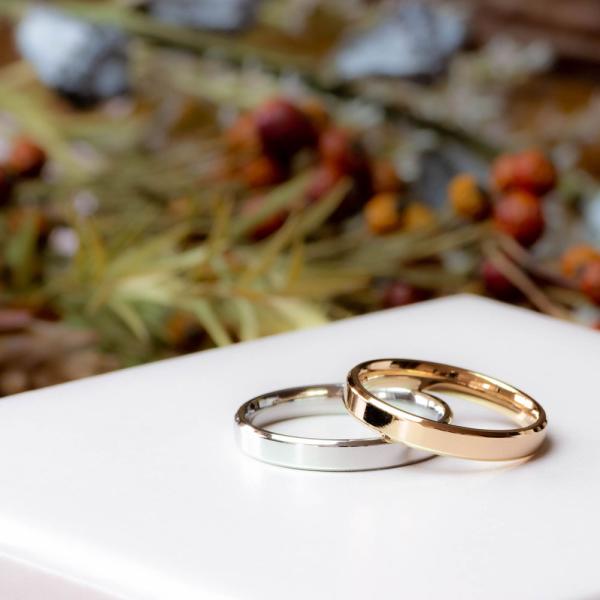 指輪 ペアリング 刻印 グレース 3mm フラットステンレス ジーラブ ギフト用 プレゼント 記念日...