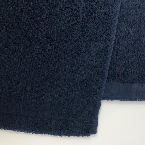 消臭・抗菌・速吸フェイススタオル（今治タオル）＜ネイビー＞ -34cm×80cm- G-MAQ Te...