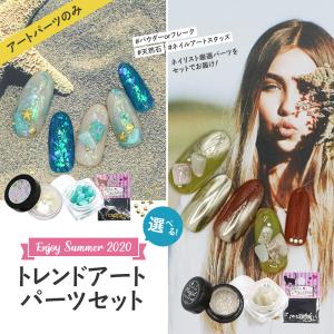 No nail No life ノーネイルノーライフ 選べるトレンドネイルアートセット ネイルパーツ ミラーパウダー 天然石 オーロラ スタッズ 【ネコポス対応】｜g-nail