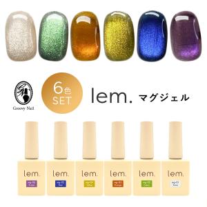 lem. レム マグジェル 7g 6色全色セット mg-01~06 マグネットネイル キャッツアイネ...